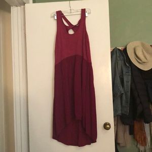 Two-tone pink dress from Anthropologie.